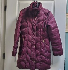 Kenneth Cole Women's Plum Quilted Puffer Size S